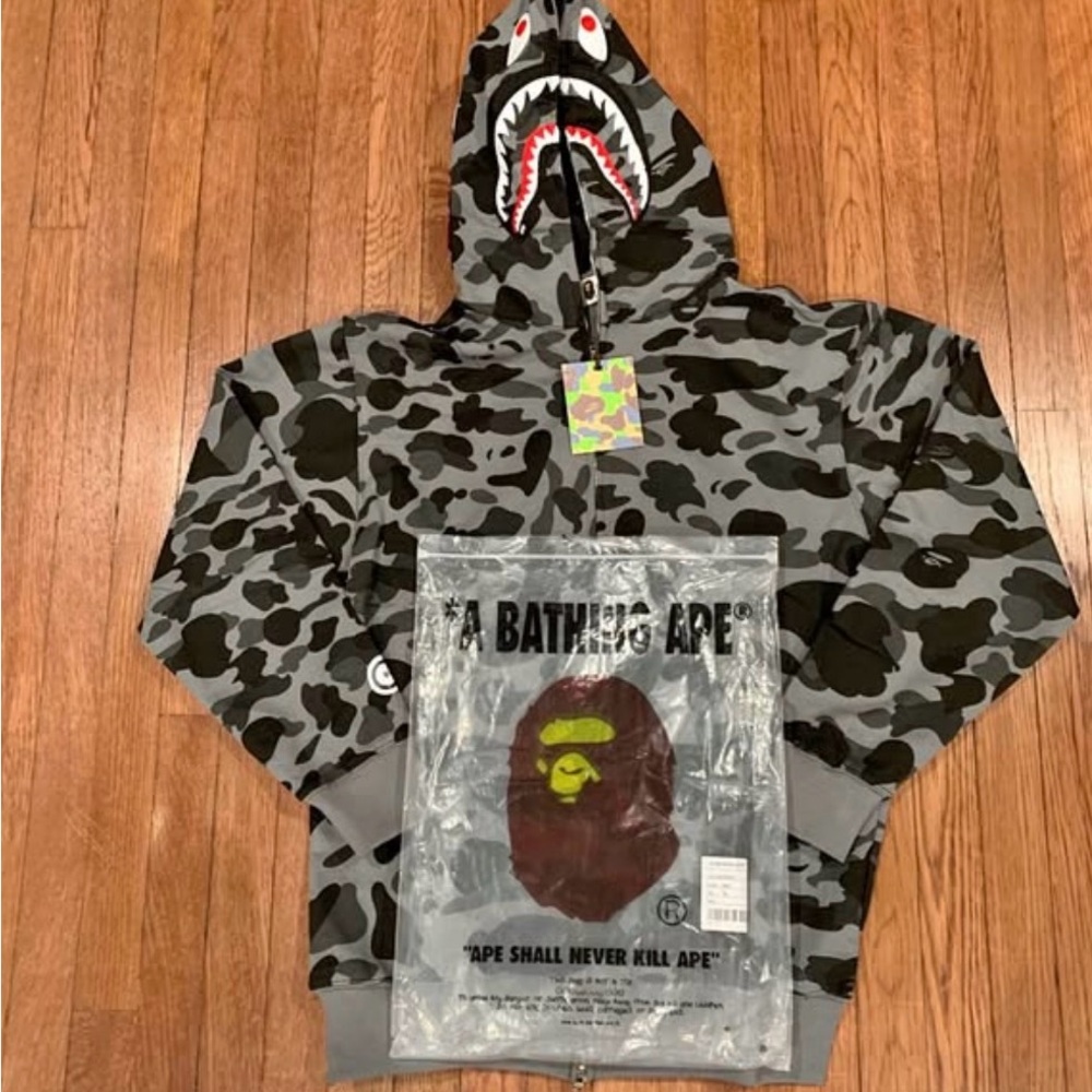 Bape Gray Camo Hoodie